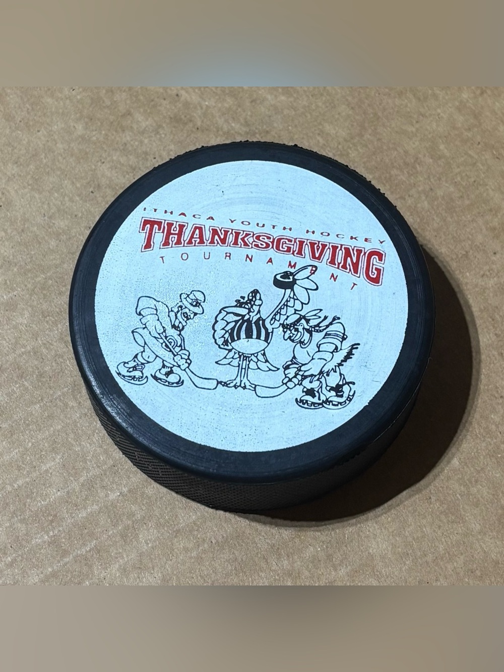 Ithaca Youth Hockey Thanksgiving Tournament Hockey Puck